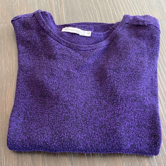 Revolution by Ricki’s ladies purple sweater in size S with lace detailing. - Picture 6 of 8